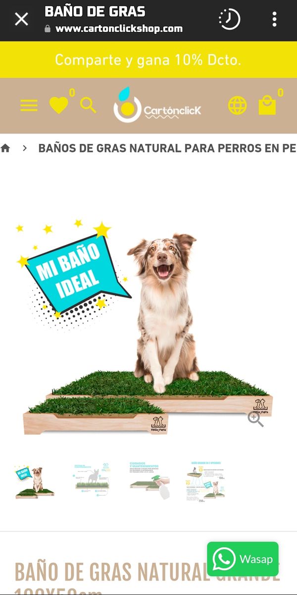 Baños de gras natural para perros